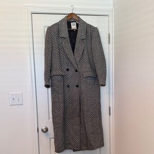 Together Black and Gray Trench Coat